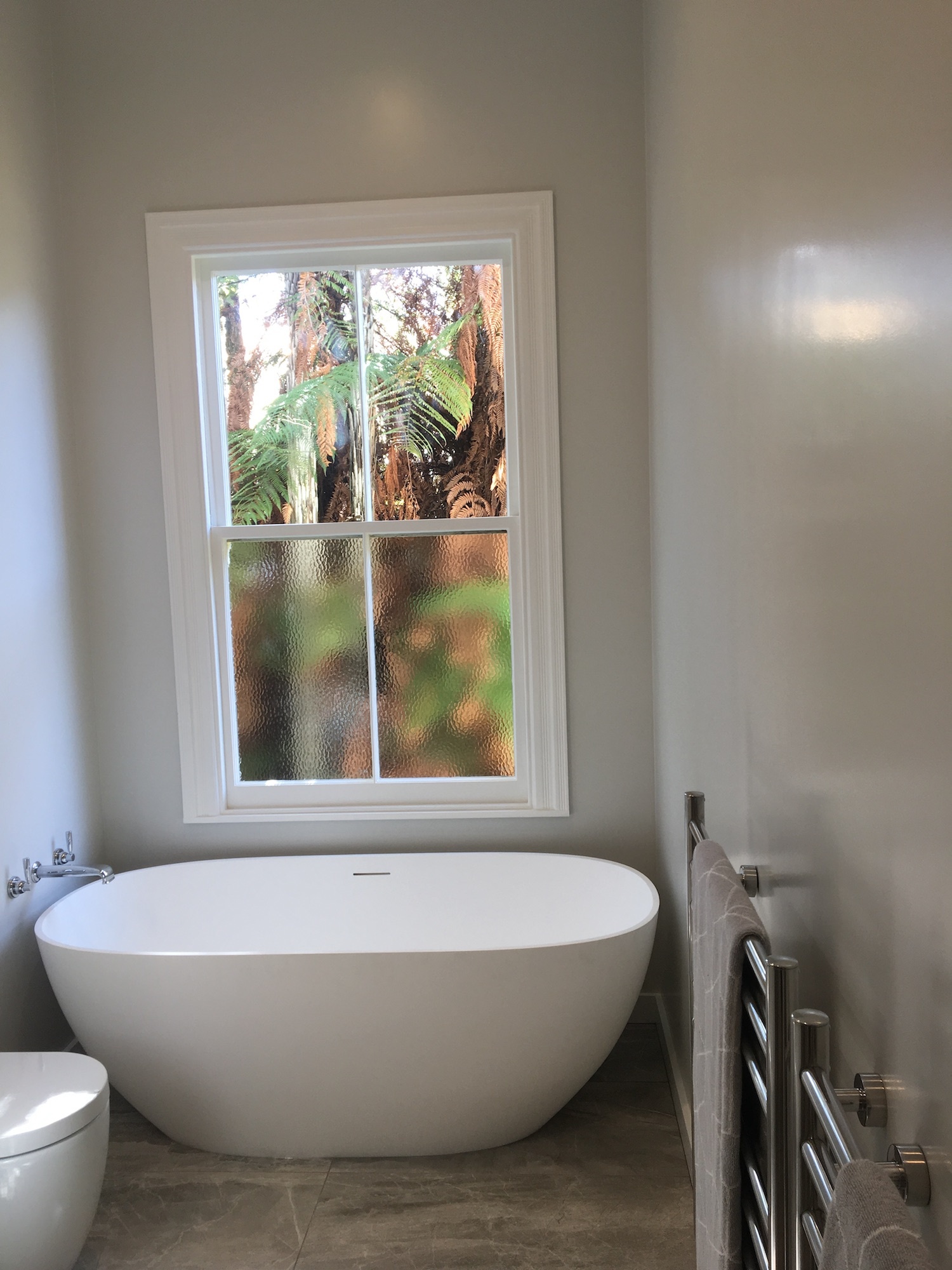 High-style bathroom renovation in Greenwoods Corner.